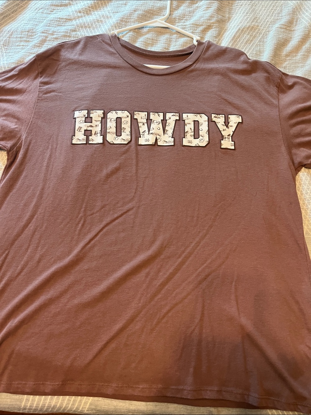 Howdy Graphic Short Sleeve Tee - Brown